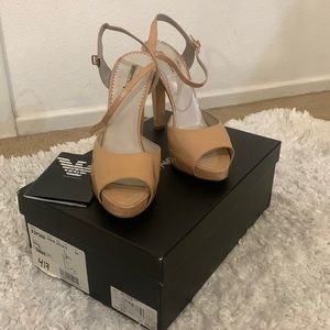 Emporio Armani nude high heels 38.5